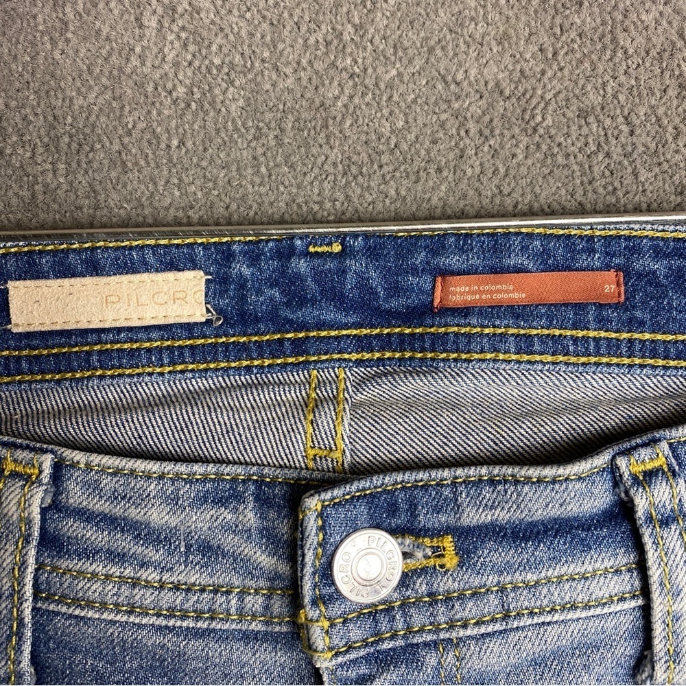 Anthropologie Pilcro Slim Boyfriend Classic Blue Women's jeans size 27 - Picture 5 of 7